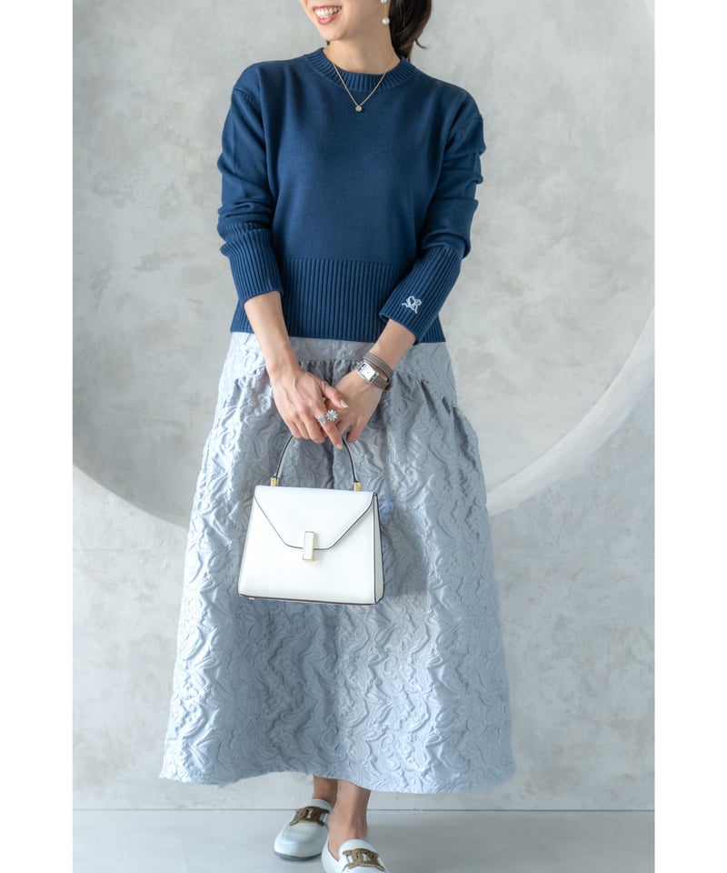 Jacquard Skirt/gray | SUGAR