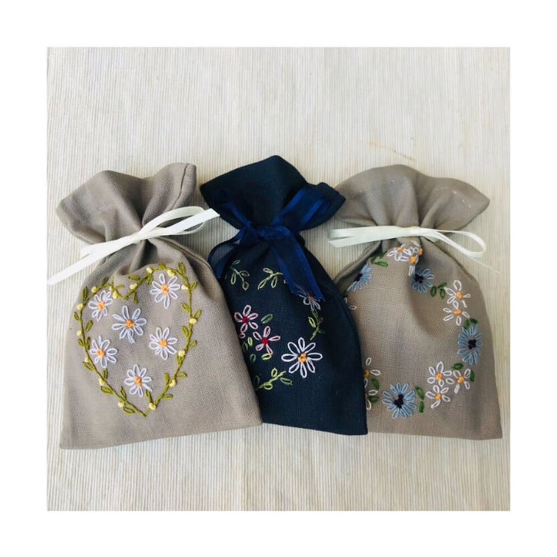 刺繍のサシェ 【ポプリ】 | MAHIROSHU