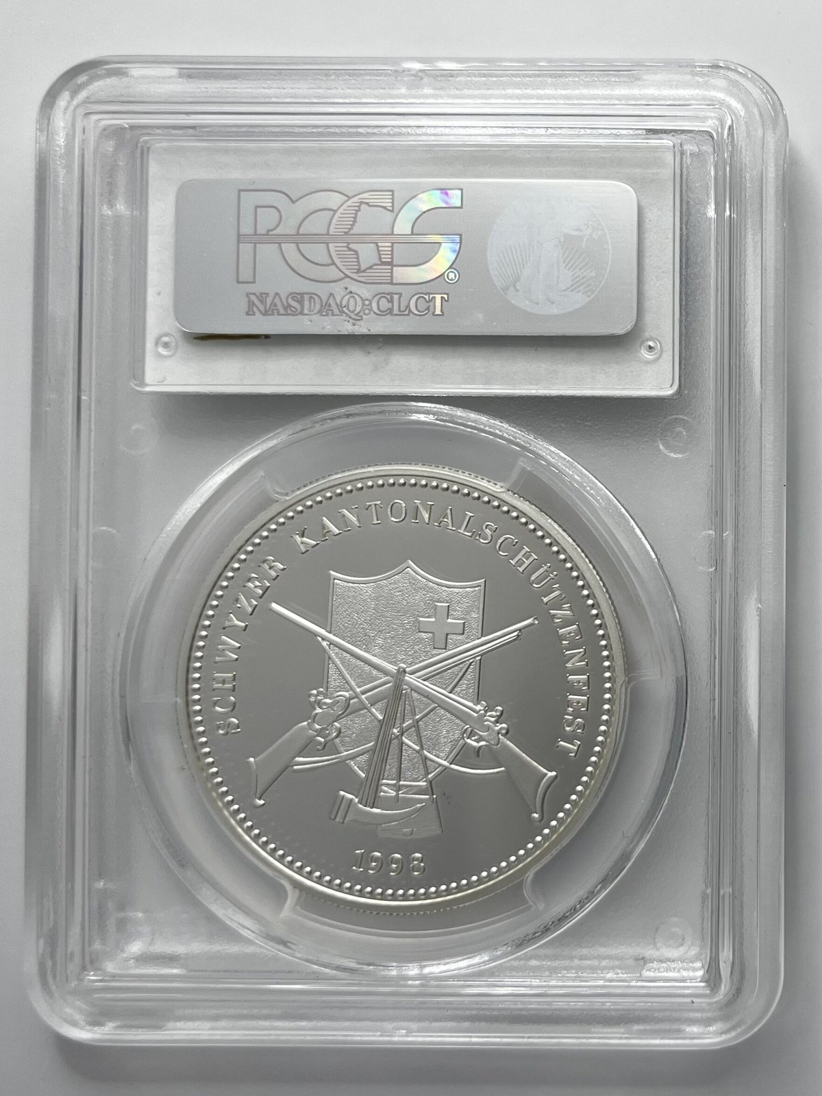 準最高鑑定スイス 射撃祭 オプヴァルデン 50フラン2009銀貨