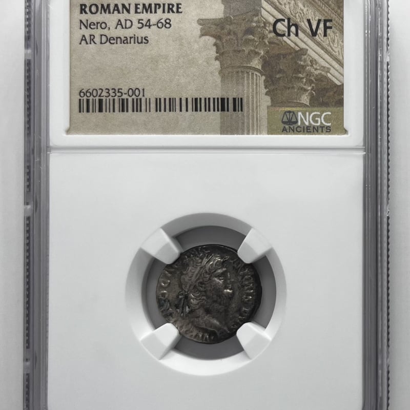 ローマ帝国ネロ AD54-68デナリウス銀貨 ChVF | anticoinco
