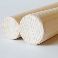 太鼓バチ　ヒノキ　42mm(先端)×34mm(手元)×350mm(長さ)