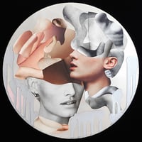 銀盤の女A / 加藤良1コラージュ作品