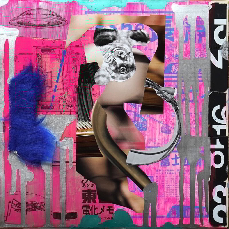 人体コラージュ 表裏一体 no.1 / 加藤良1両面コラージュ作品 | KNOCK ART