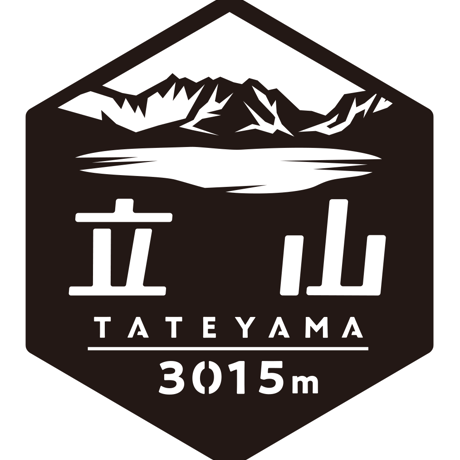 「立山」　カッティングステッカー　ヘキサ