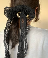 レースリボンヘアピン