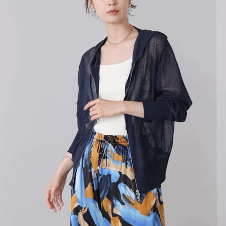 【オンライン限定】シアーラメフードニット
