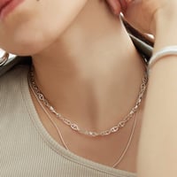 【Nothing And Others】W Chain Necklace