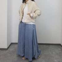 大人のための魅せる美デニム◎パウダーシルクデニムスカート