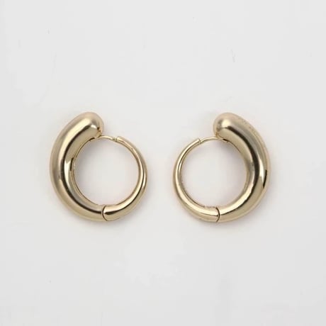 【Nothing And Others】Teardrop-Shaped Hoop Pierce /ティアドロップシェイプトフープピアス