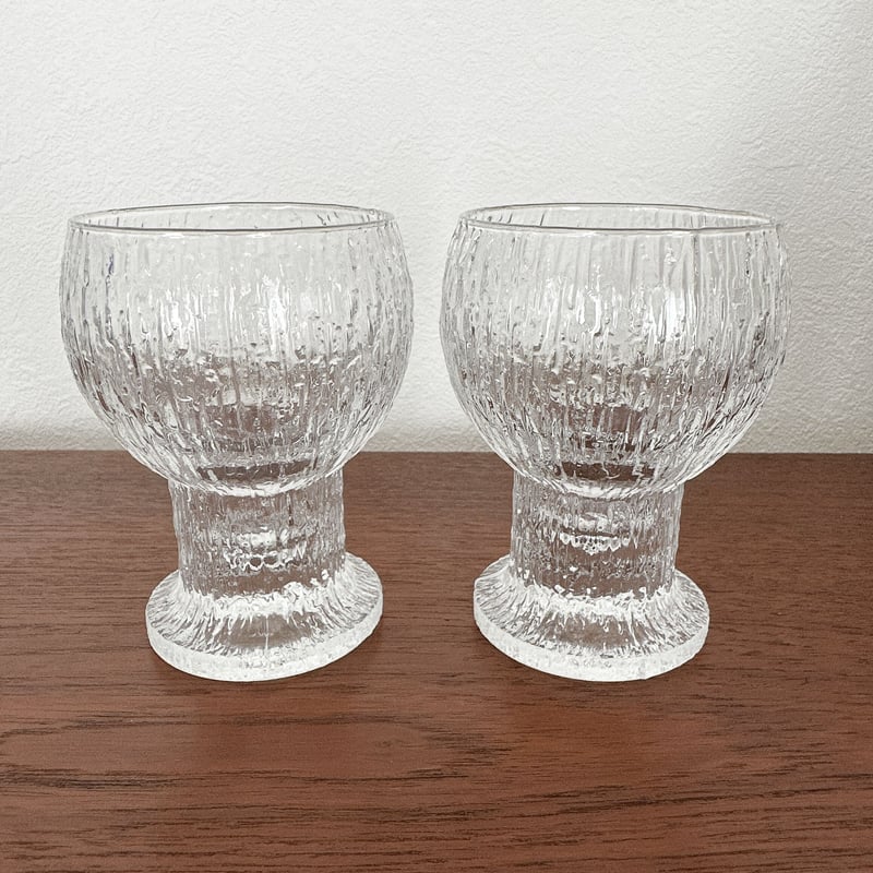 【イッタラ】ヴィンテージ ケッケリト ワイン グラス ペア 希少 iittala/Timo Sarpaneva/kekkerit/イッタラ/ティモ・サルパネヴァ
