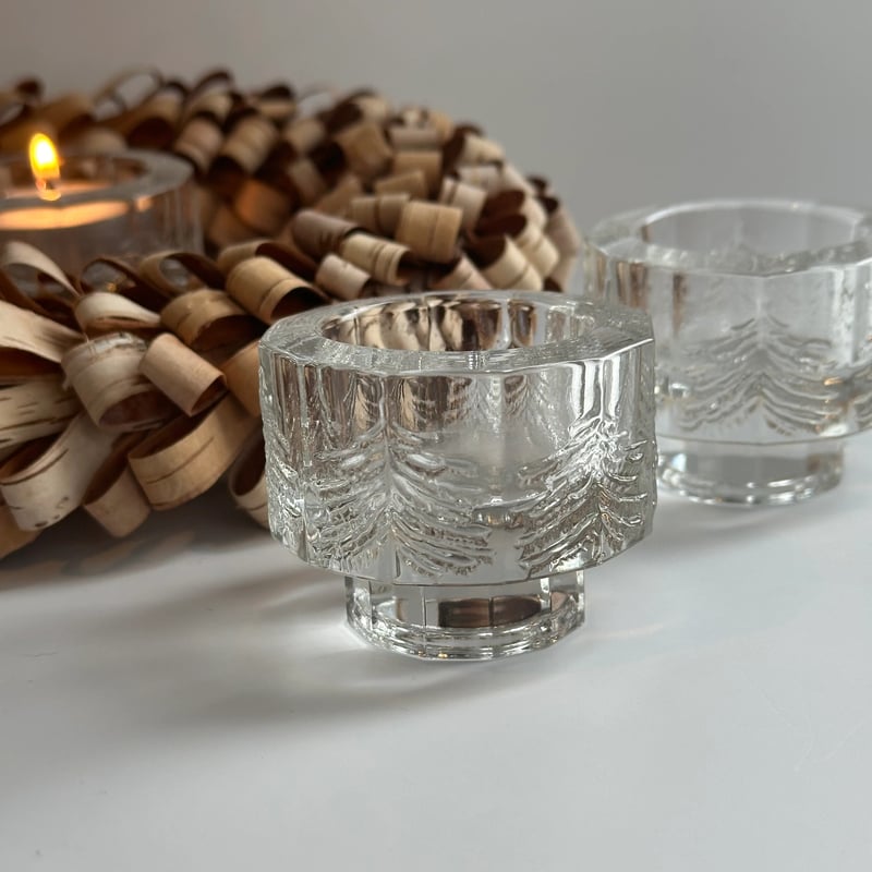 iittala／イッタラ】kuusi／キャンドルホルダー／S／もみの木／No,3