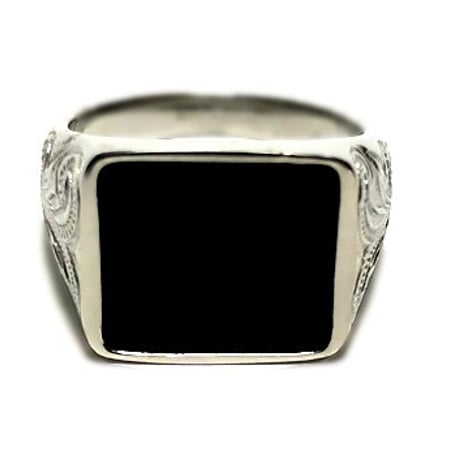 -- Square stone ring --