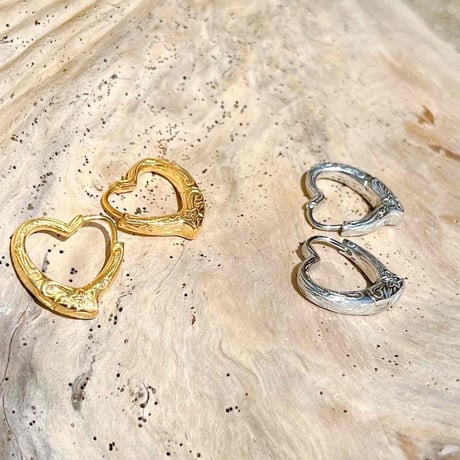 -- Heart  hoop pierce --
