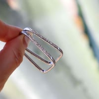 -- Square hoop pierce --