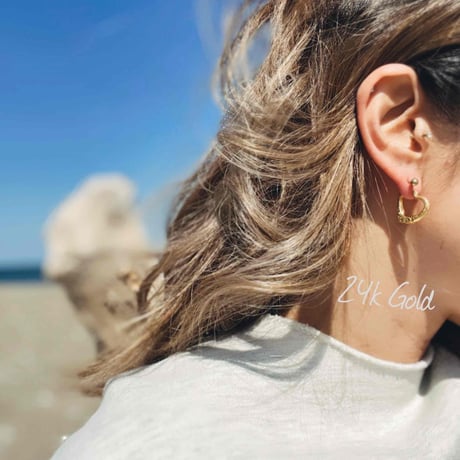-- Heart  hoop pierce --
