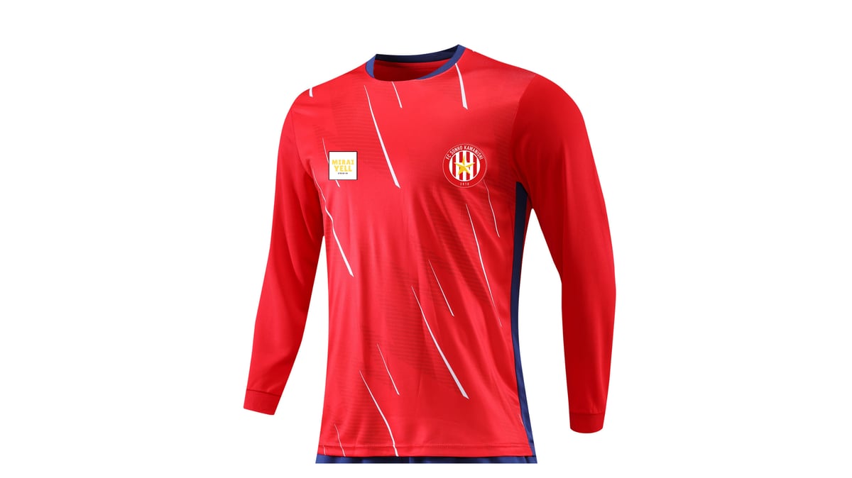 限定】2025シーズン FC SONHO 川西 長袖プラクティスシャツ（レッド