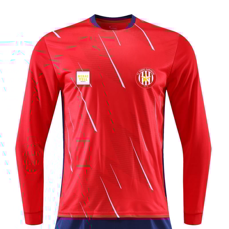 限定】2025シーズン FC SONHO 川西 長袖プラクティスシャツ（レッド