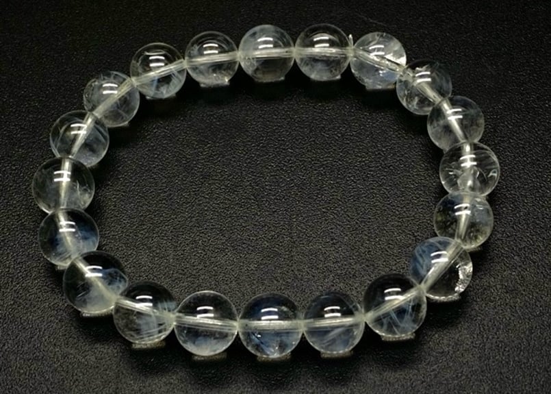 ブルーエンジェルラダークォーツ 10mm 鑑別書付 ブレスレット ブルーエンジェルラダークォーツ 10mm 鑑別書付 ブレスレット