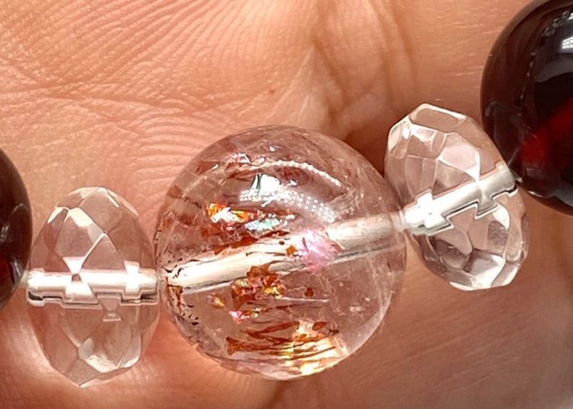 ♡レッドスーパーセブン♡ レッドスーパーセブン,天然石ブレス