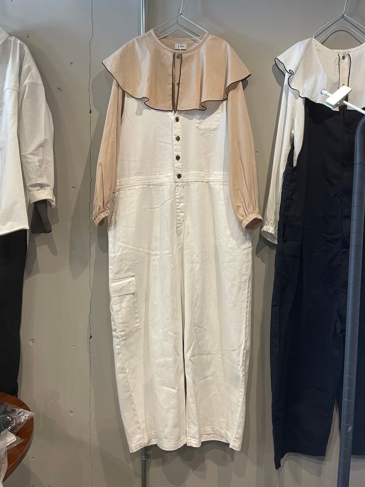 極美品　M'SGRACY デニム サロペット カタログ掲載品 近年 40 リボン アクアガレージ aquagarage デニムサロペット レディース 春 夏