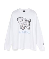 【再販売】taniCo. L/S Tee “Elephant”（White）