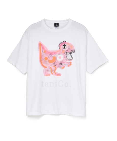 【再販売】taniCo. S/S Tee “Tyrannosaurus”（Pink）