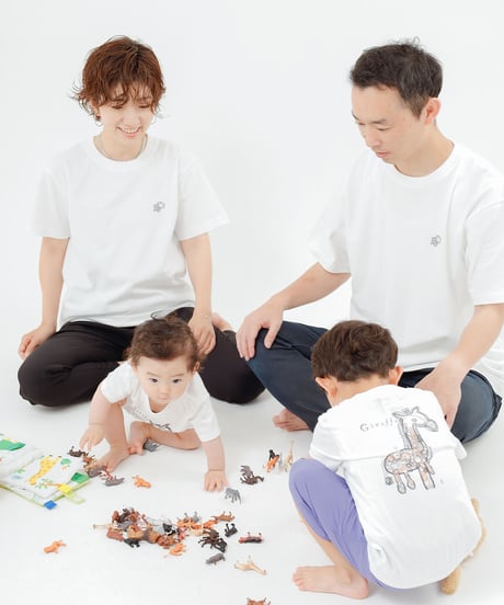 【再販売】taniCo S/S Tシャツ “Giraffe”（全2色）