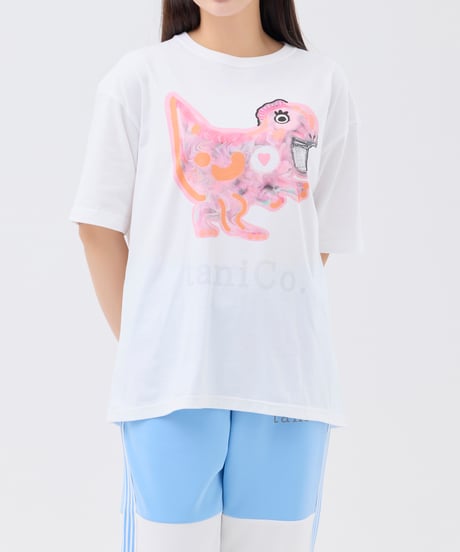 【再販売】taniCo. S/S Tee “Tyrannosaurus”（Pink）