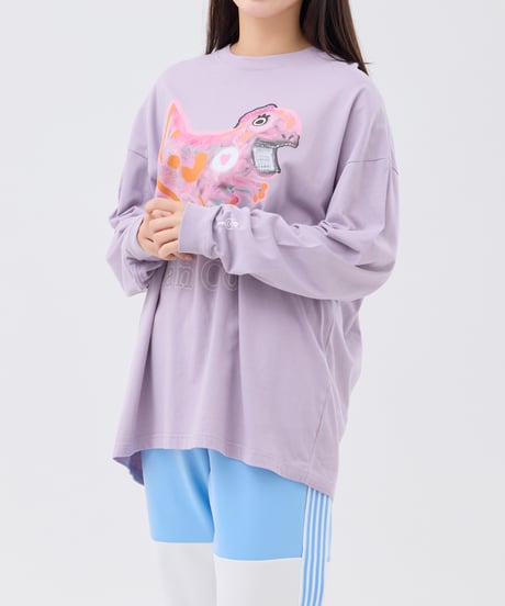 【再販売】taniCo. L/S Tee “Tyrannosaurus”（Purple）
