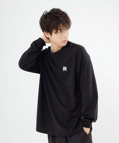 【再販売】taniCo L/S Tシャツ “ Hippopotamus”（全2色）