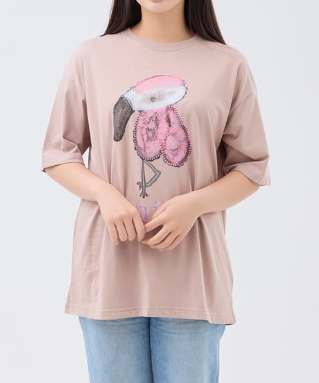 【再販売】taniCo. S/S Tee “Flamingo”（Pink）