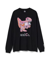 【再販売】taniCo. L/S Tee “Tyrannosaurus”（Black）