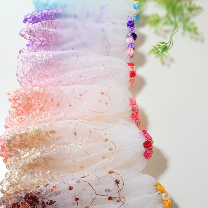 headdress veil ロングベール #V04 ピンク | fururu