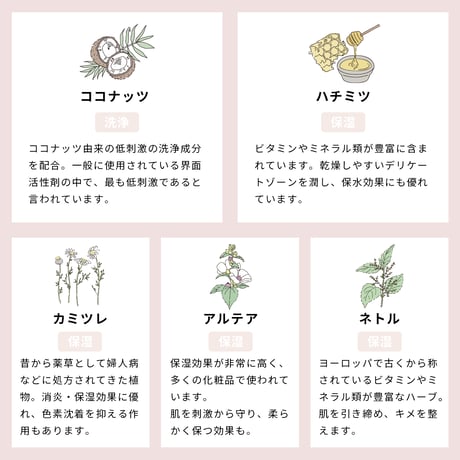 フェミニン シフォン ソープ＜ローズ＆イランイラン/ジャスミン＆ネロリ/キンモクセイ＆アプリコット/＞各220ｍL　Pubicare organic