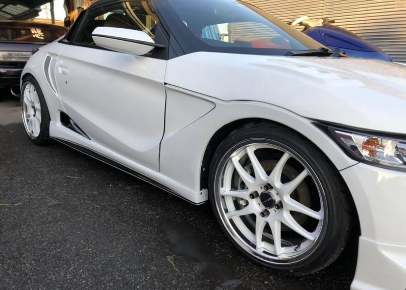 は*ん様 ホンダ　S660 フロントフェンダー左右セット ホンダ S660 JW5 FRP フロントフェンダー 左右セット ダクト付き | RS