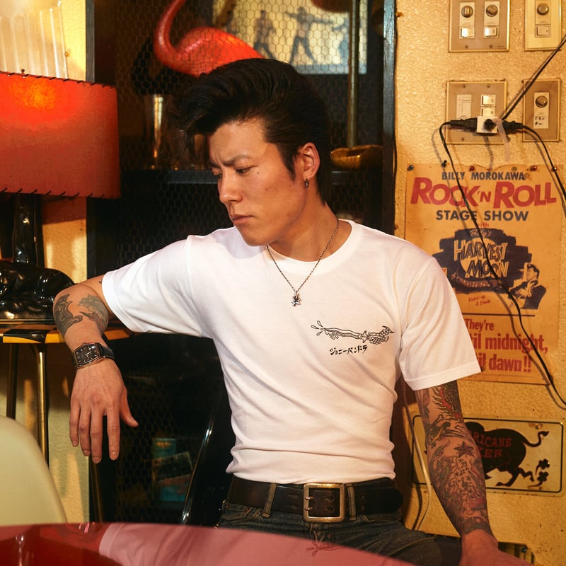 Johnny Pandora Tattoo T-shirt (White) / タトゥーTシャ