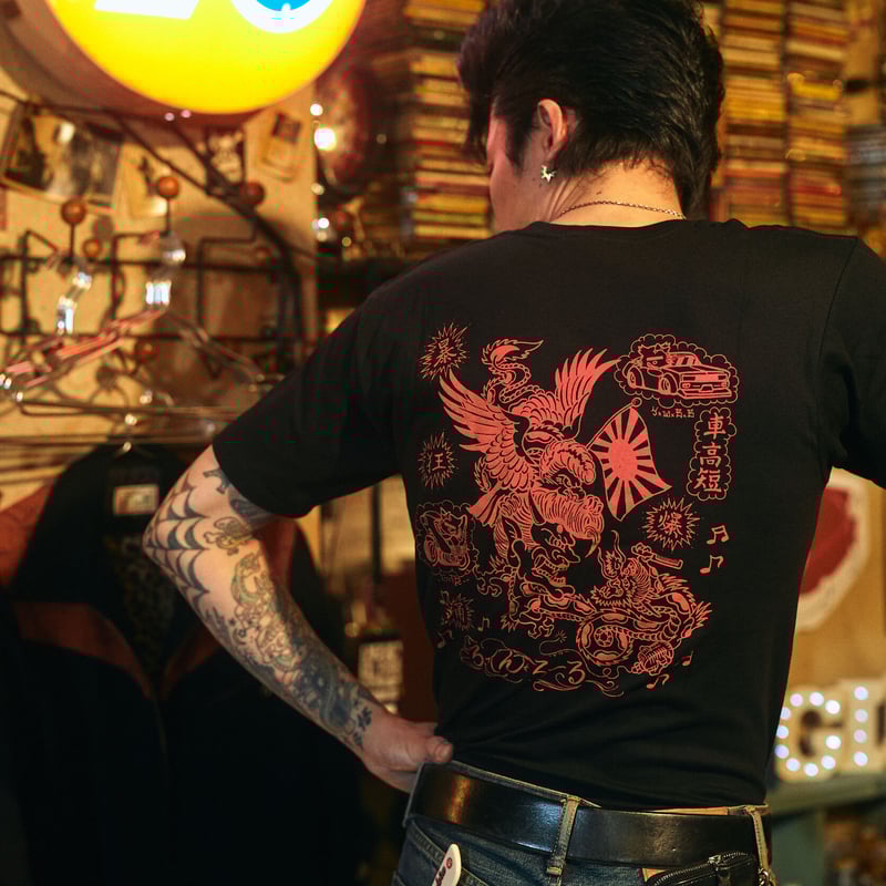 タトゥーTシャツ☆ Johnny Pandora Tattoo T-shirt (Black) / タトゥーTシャ
