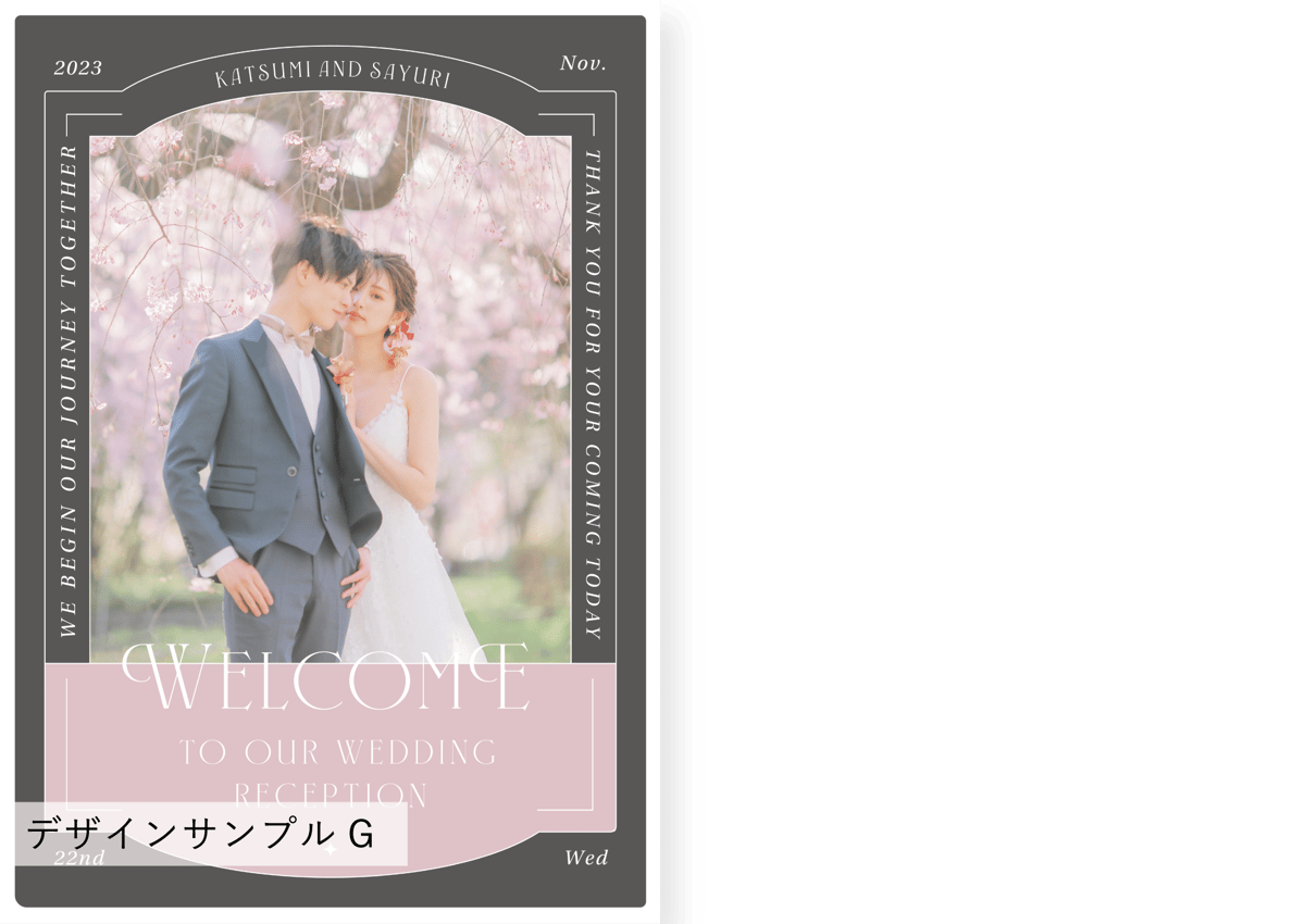 ウエディング］A4ウェルカムボード -アクリル- | スタジオゼロ -ALBUM