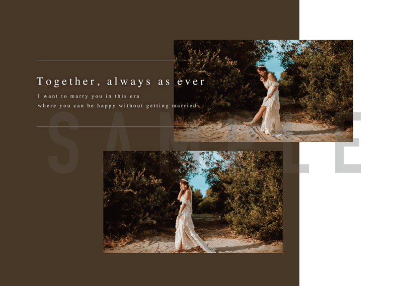 ウエディング］アルバム -S- | スタジオゼロ -ALBUM STORE-