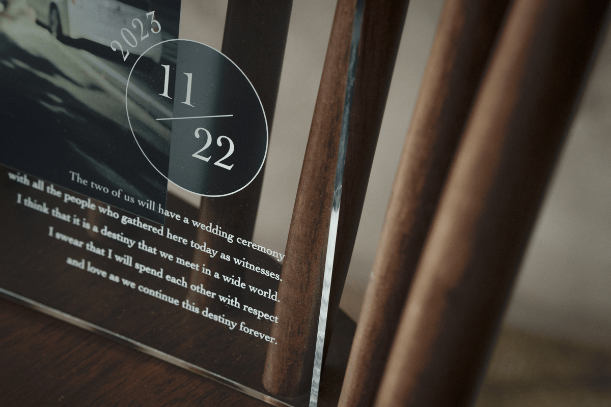 ウエディング］A4ウェルカムボード -アクリル- | スタジオゼロ -ALBUM