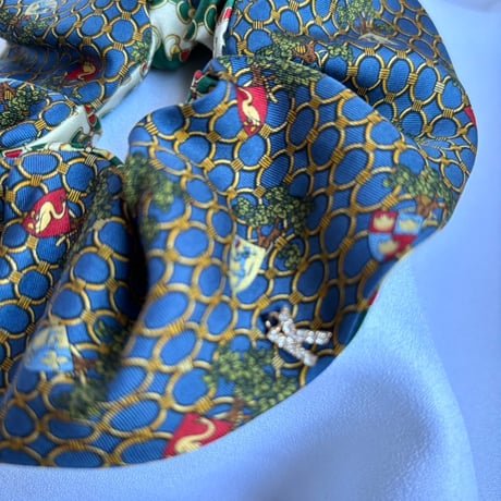 シュシュ(小)Blue&Green