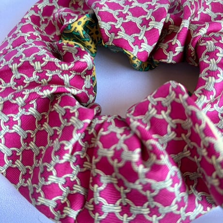 シュシュ(小) Pink&Green