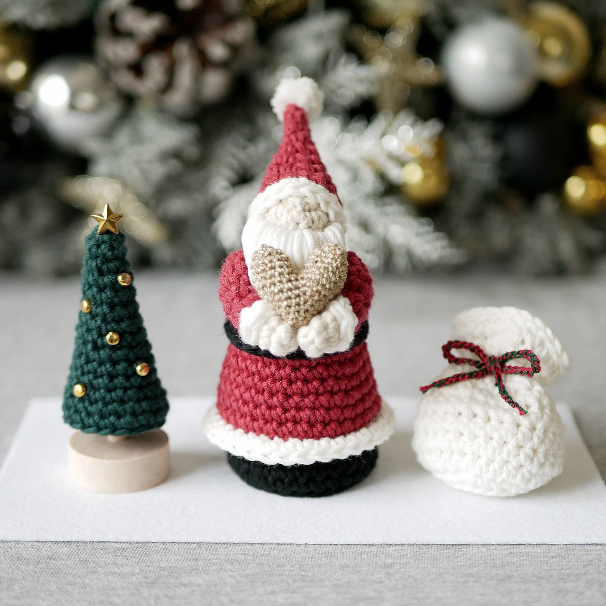 ハンドメイド　クリスマス　編みぐるみ　置物　インテリア　オブジェ fit=scale-down,w=1200