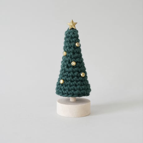 ハートときめく♡手編みの小さなクリスマス飾り / 置物 オブジェ