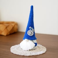 【Lサイズ】こびとの置物 夏海ブルー