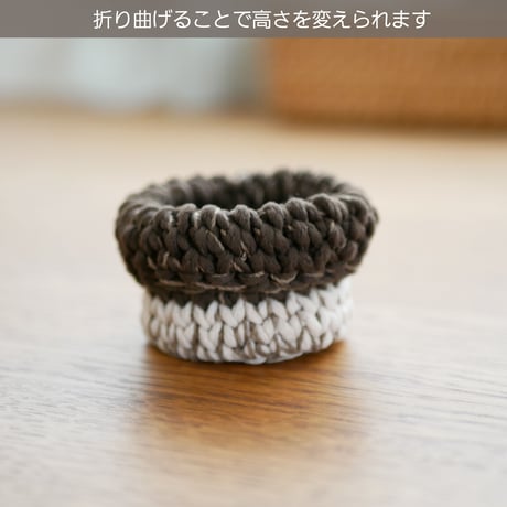 2way 小物入れ/ポーチ Sサイズ（ダークブラウン）