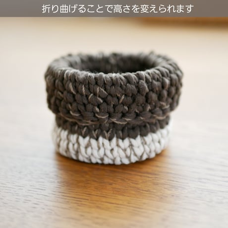 2way 小物入れ/ポーチ Mサイズ（ダークブラウン）