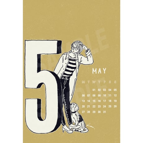 May calendar【color】スマホ壁紙