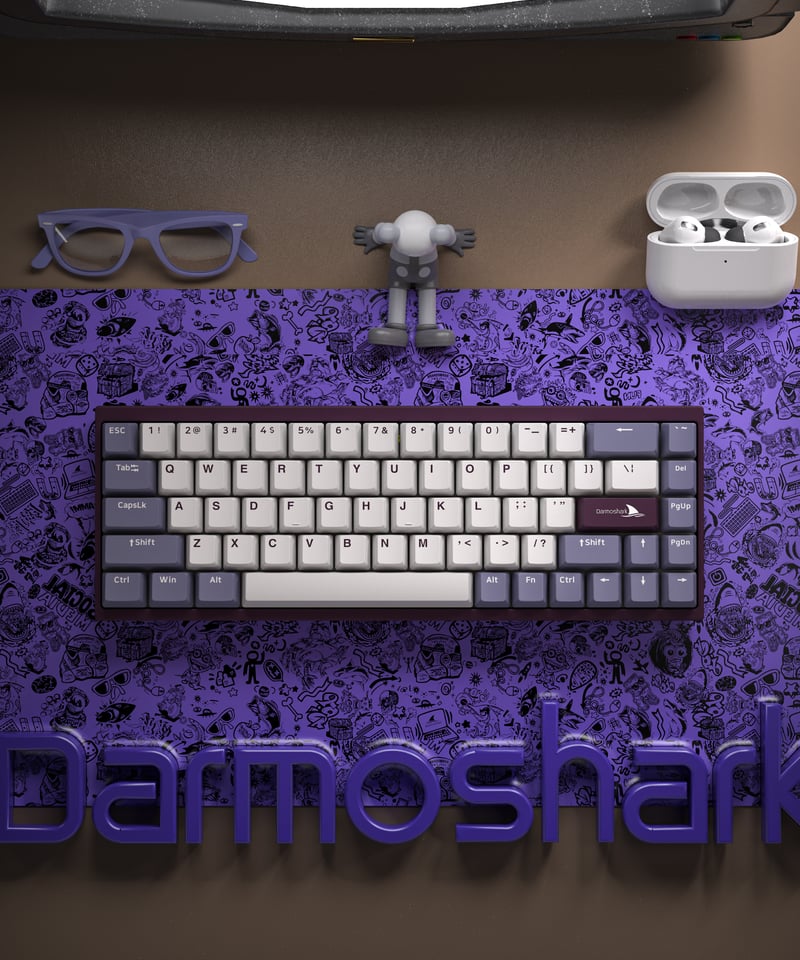 Darmoshark KT68 通常モデル ゲーミングキーボード 磁気リニアスイッチ ...