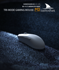 Darmoshark M2 Daero 4KHz対応 ワイヤレス ゲーミングマウス 超軽量 P